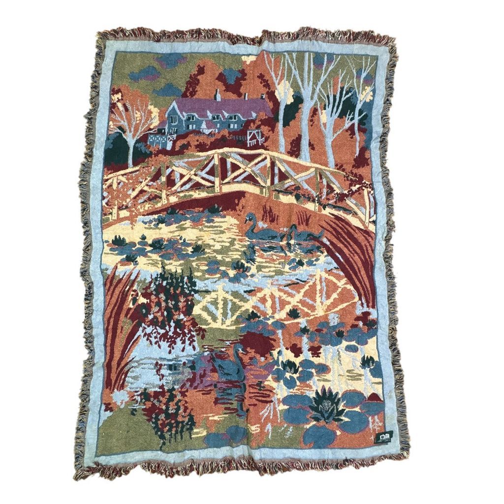 vintageラグ ブランケット マルチカバー タペストリー アート 絵画 USA