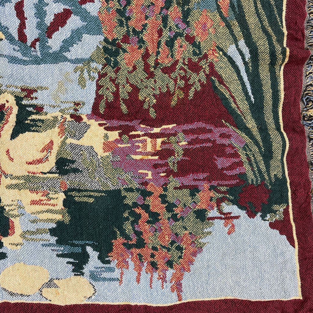 【大判！】80s USA ブランケット ヴィンテージラグ　タペストリー 大判！】80s USA ブランケット ヴィンテージラグ タペストリー 大判