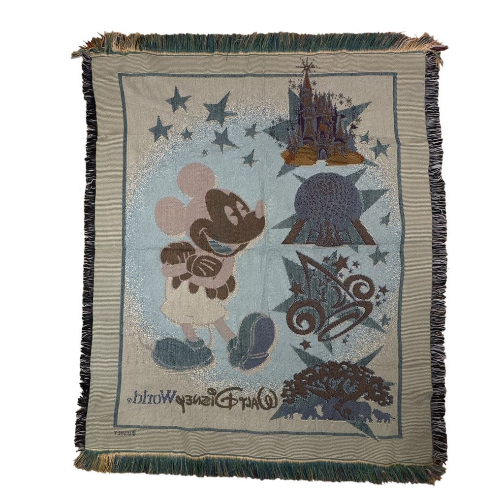 vintageラグ ブランケット マルチカバー タペストリー Disney