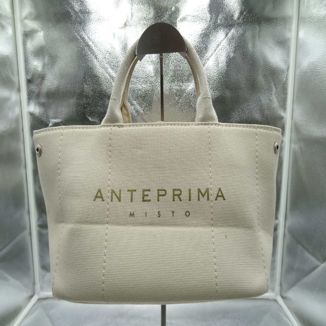 ANTEPRIMA MISTO トートバッグ キャンバスバッグ アイボリー 