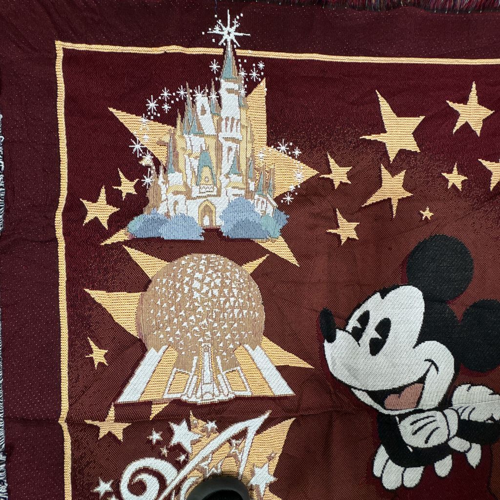 vintageラグ ブランケット マルチカバー タペストリー Disney