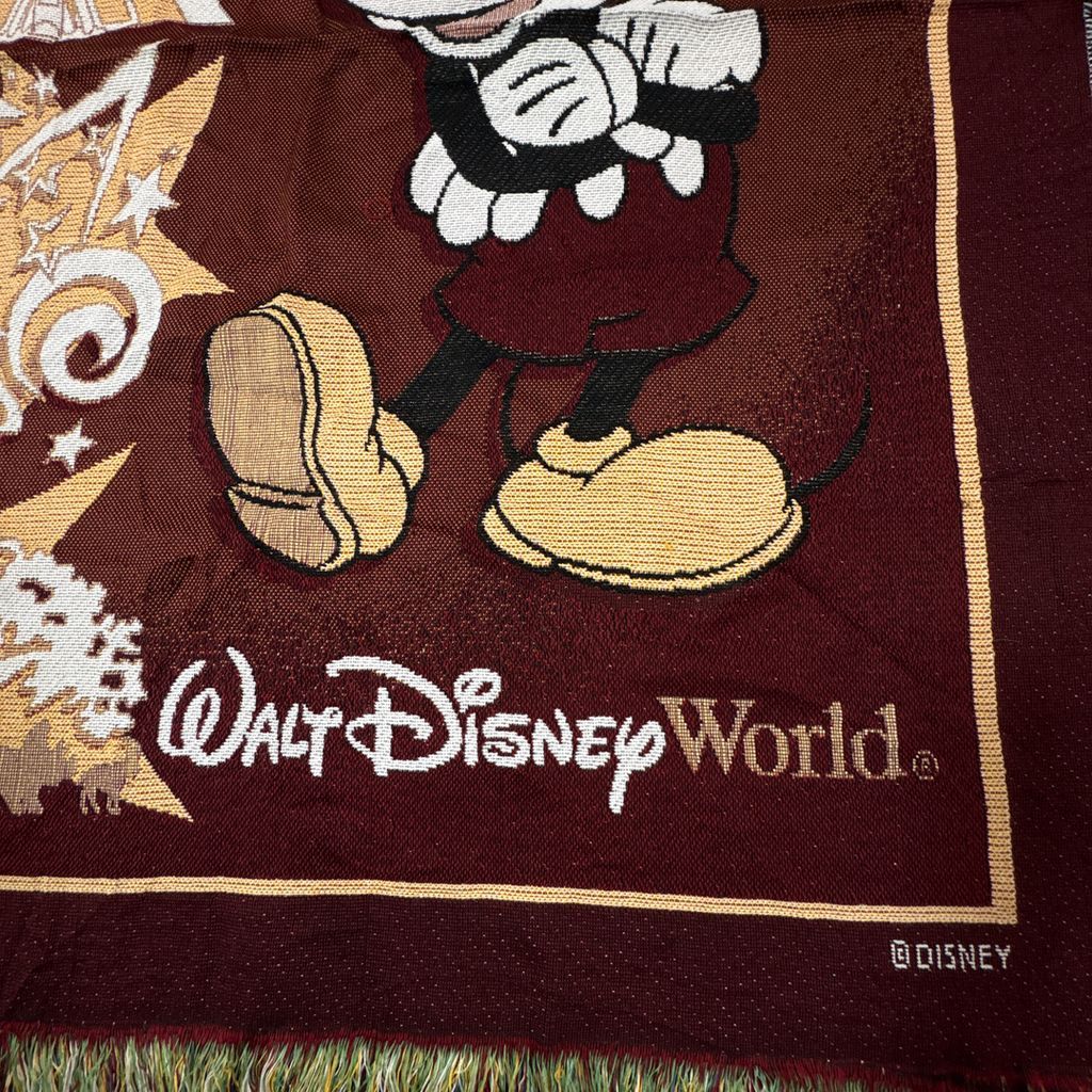 vintageラグ ブランケット マルチカバー タペストリー Disney