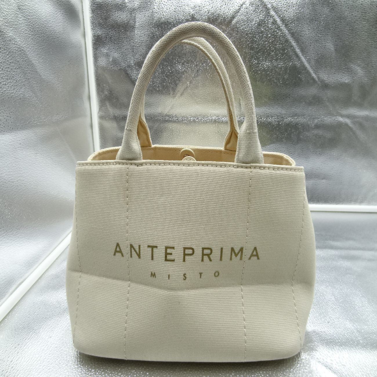 ANTEPRIMA MISTO トートバッグ キャンバスバッグ アイボリー 