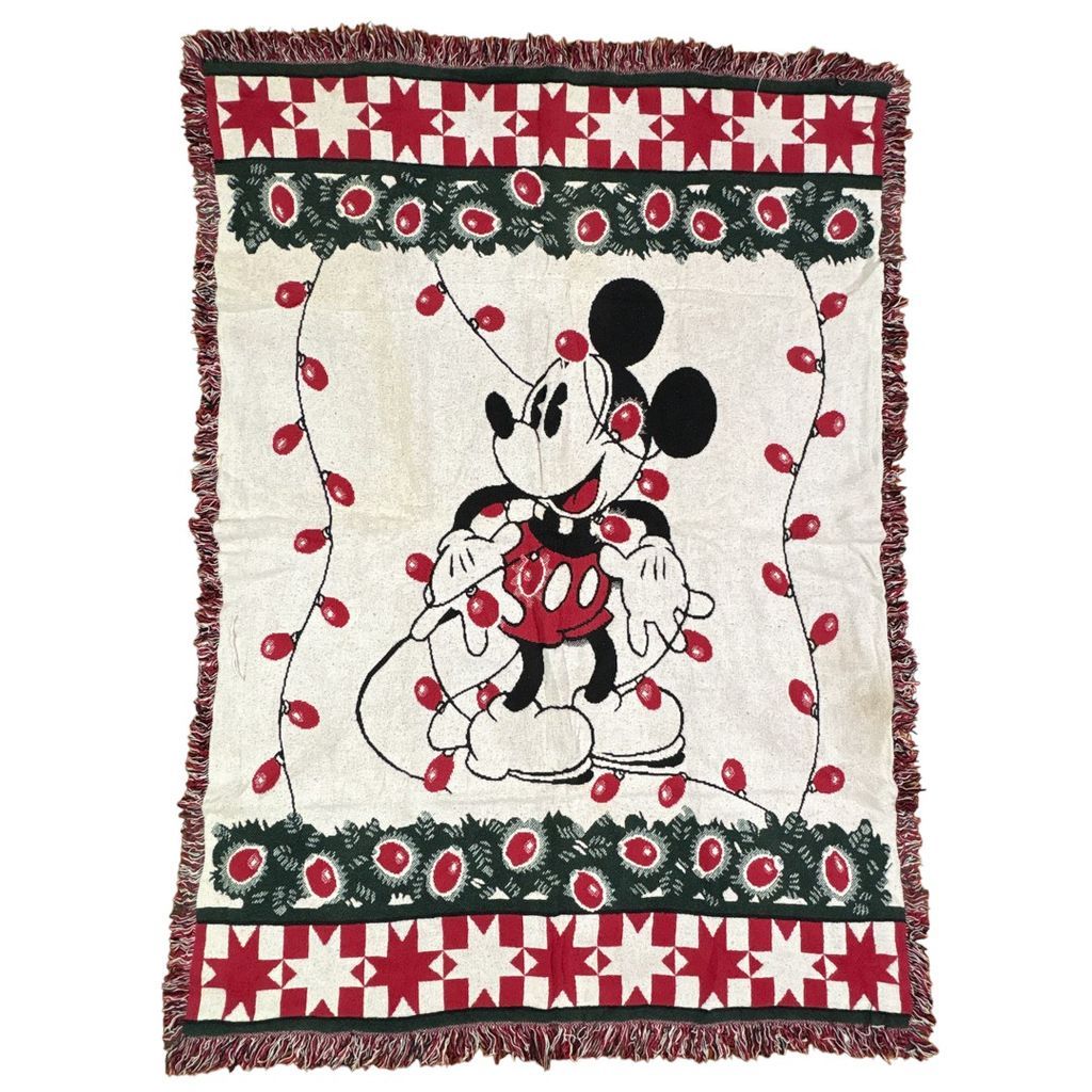 vintageラグ ブランケット マルチカバー タペストリー Disney