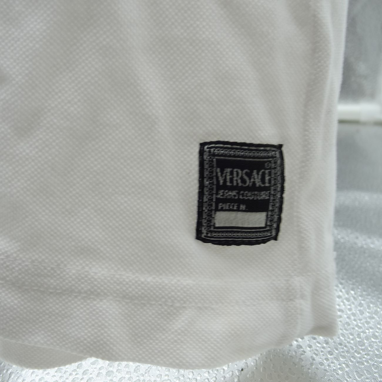 ヴェルサーチェ ジーンズ メデューサ ポロシャツ size M ホワイト 正規品 VERSACE JEANS COUTURE ヴェルサーチ ジーンズクチュール メデューサ