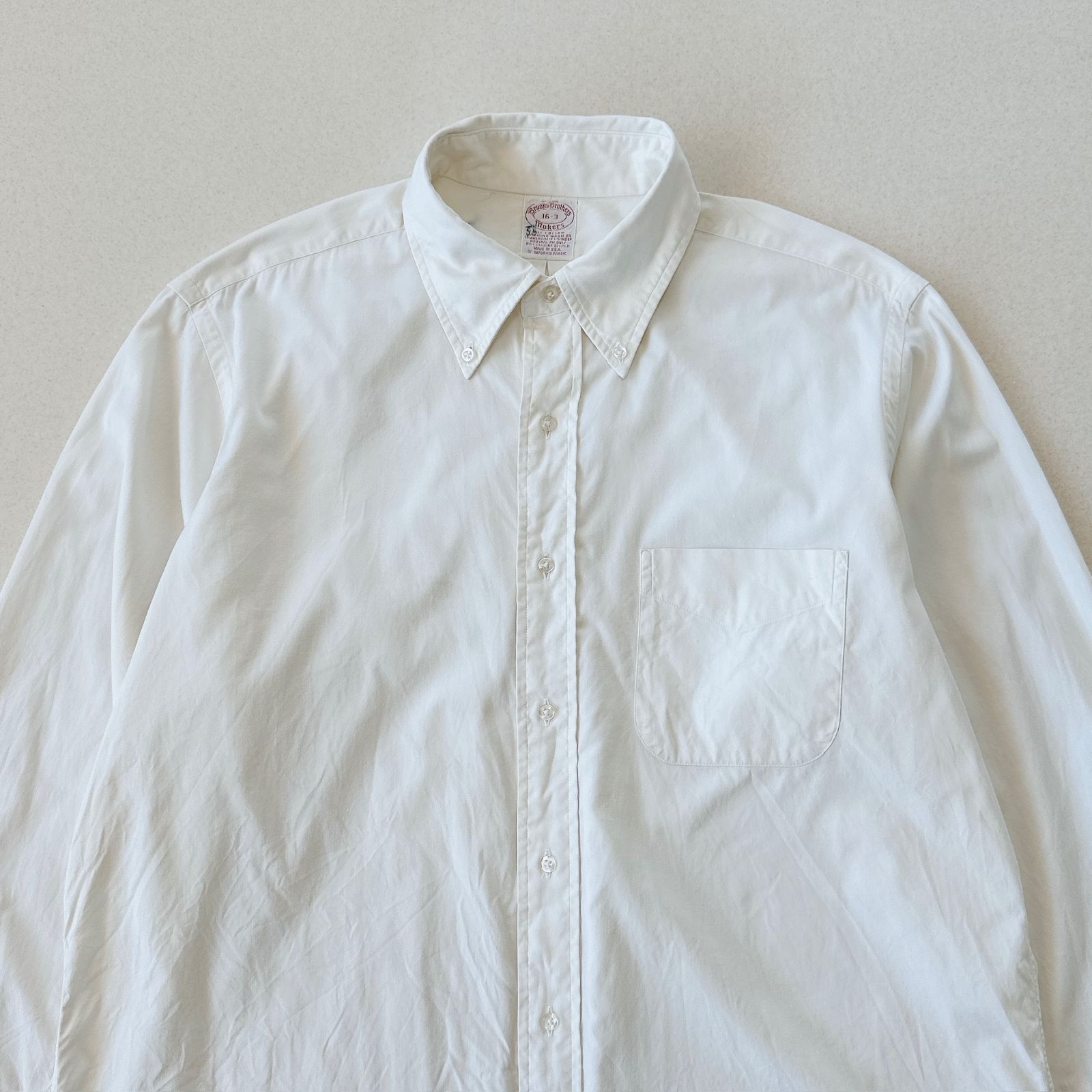 80s Brooks Brothers USA製 Makers BDシャツ 16-3 オフホワイト - メルカリ