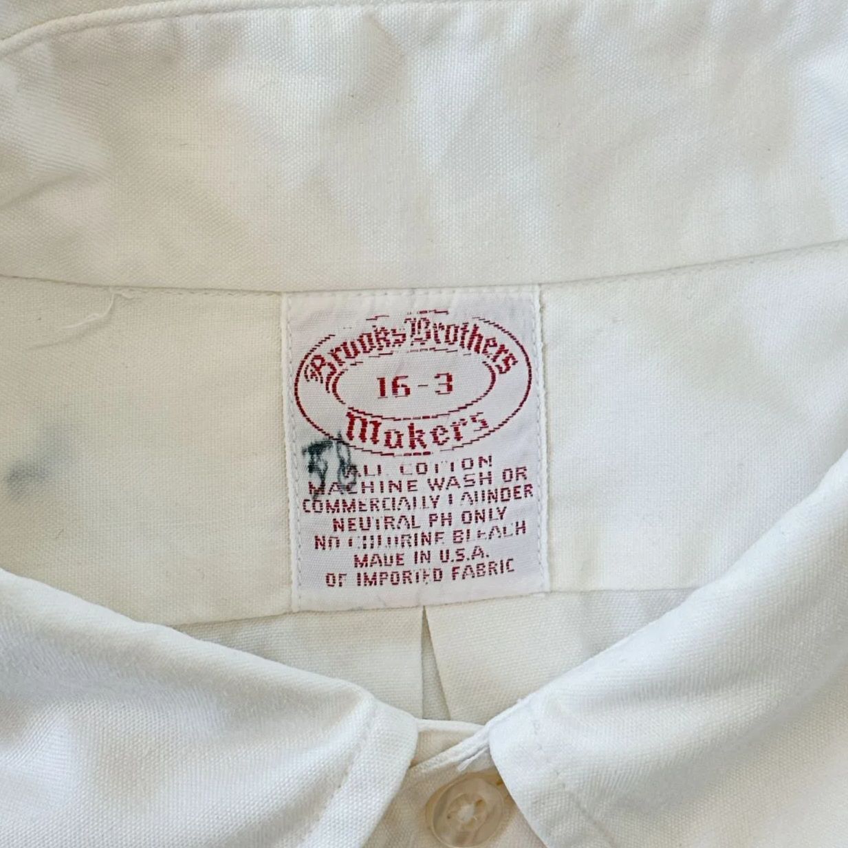 80s Brooks Brothers USA製 Makers BDシャツ 16-3 オフホワイト - メルカリ