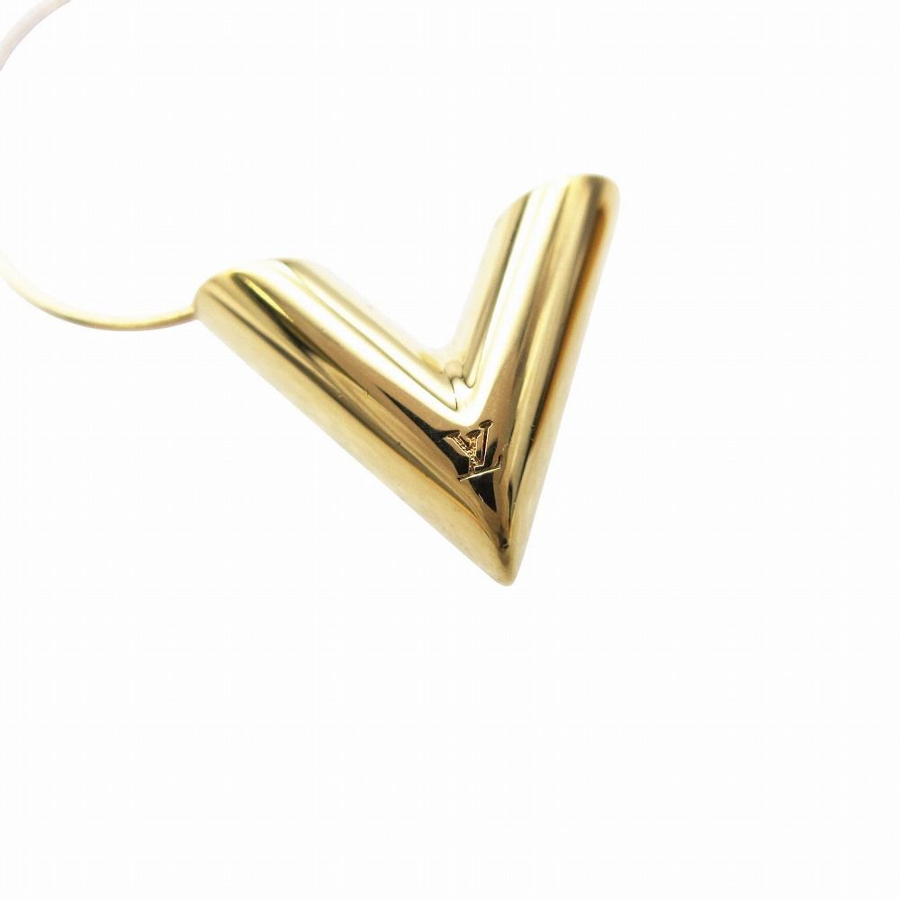 美品 LOUIS VUITTON ルイヴィトン ピアス エッセンシャルV M61088 V