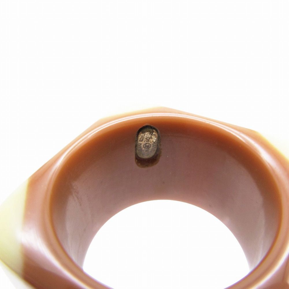 シャネル CHANEL 指輪 プラスチック スクエアリング ココマーク 01A