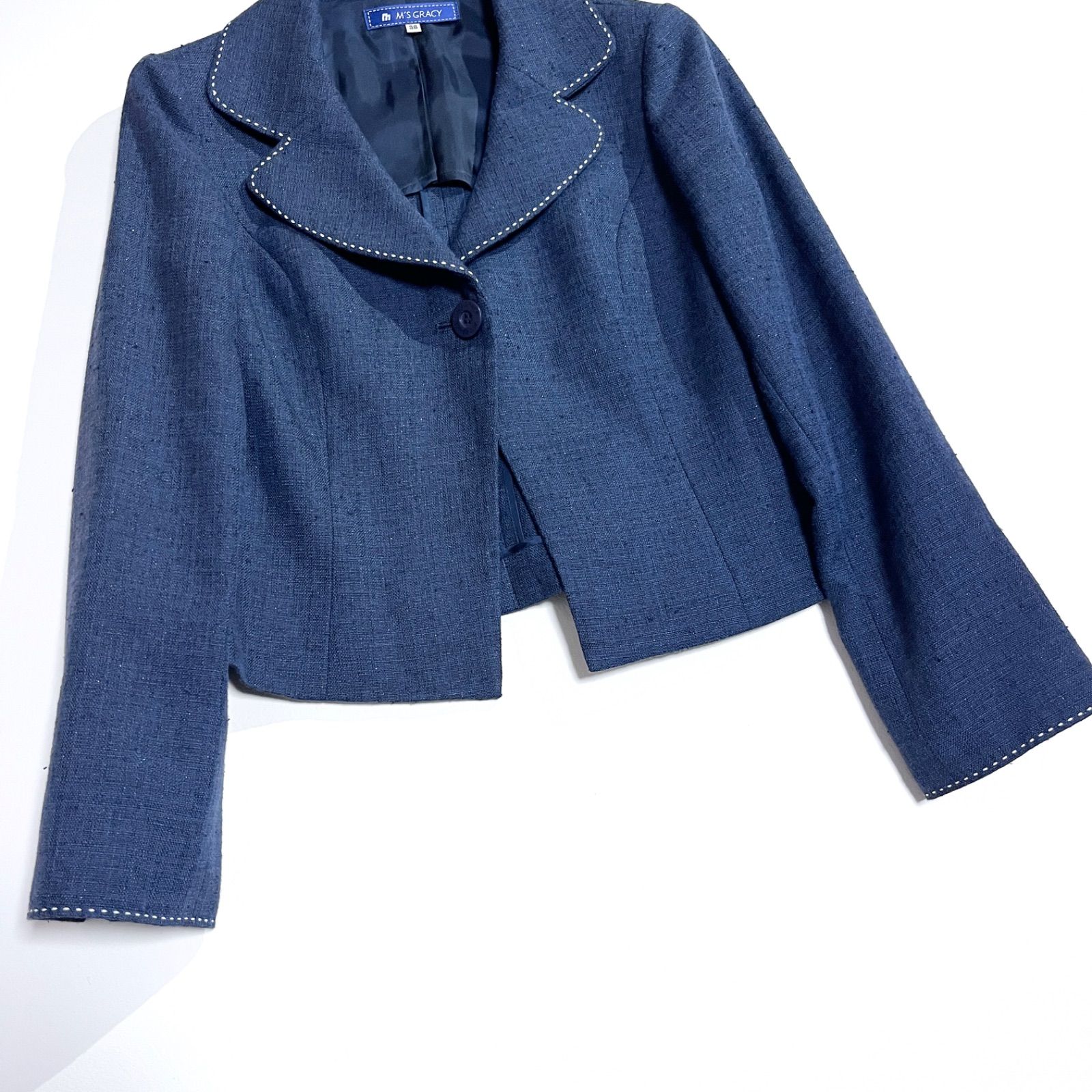 新品 M'S GRACY エムズグレイシー スーツ セットアップ 38 ネイビー M'S GRACY（スーツ）のフリマアイテム一覧