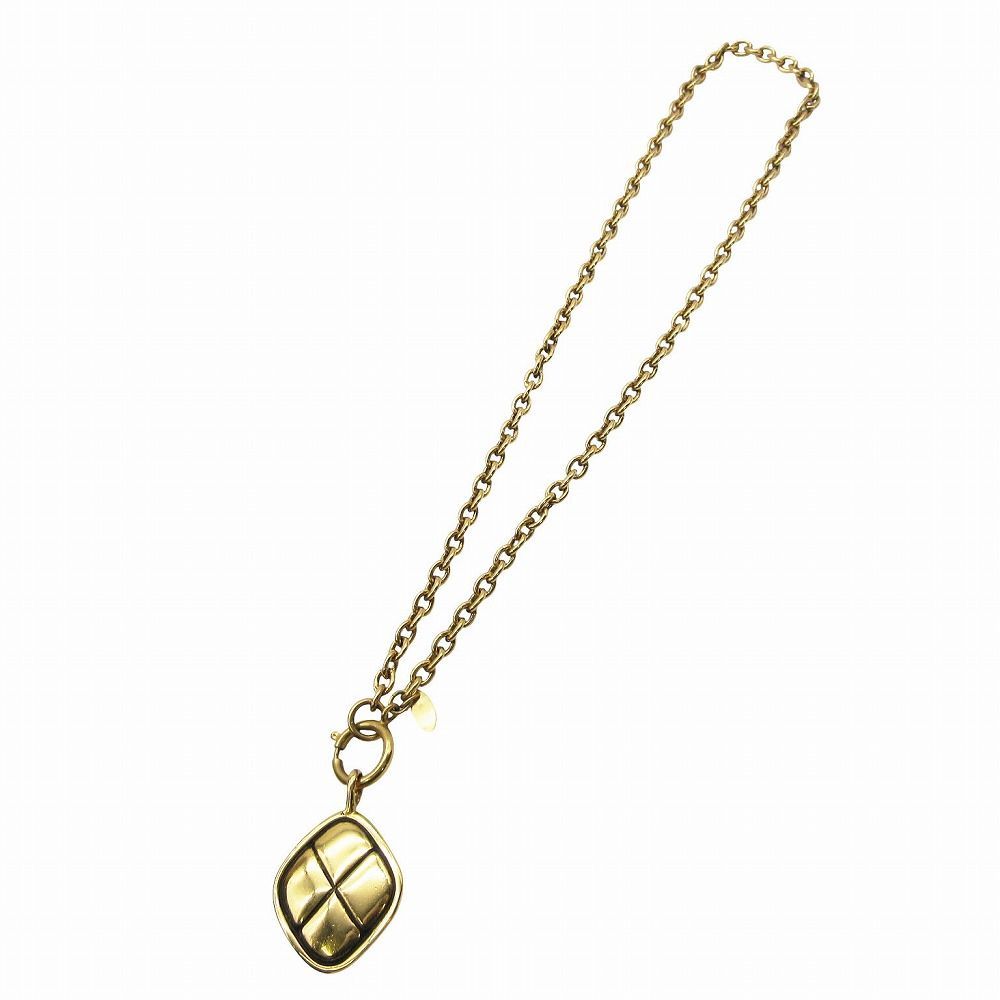 美品 CHANEL シャネル ヴィンテージ ひし形 マトラッセ ペンダント