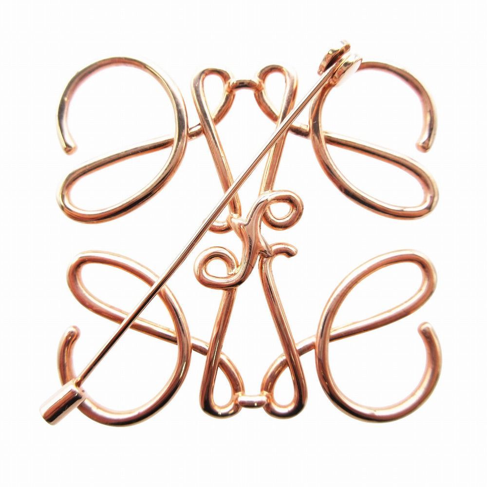 美品　ロエベ　アナグラムブローチ　ローズゴールド 楽天市場】【国内正規品/ラッピング済】LOEWE ロエベ ブローチ
