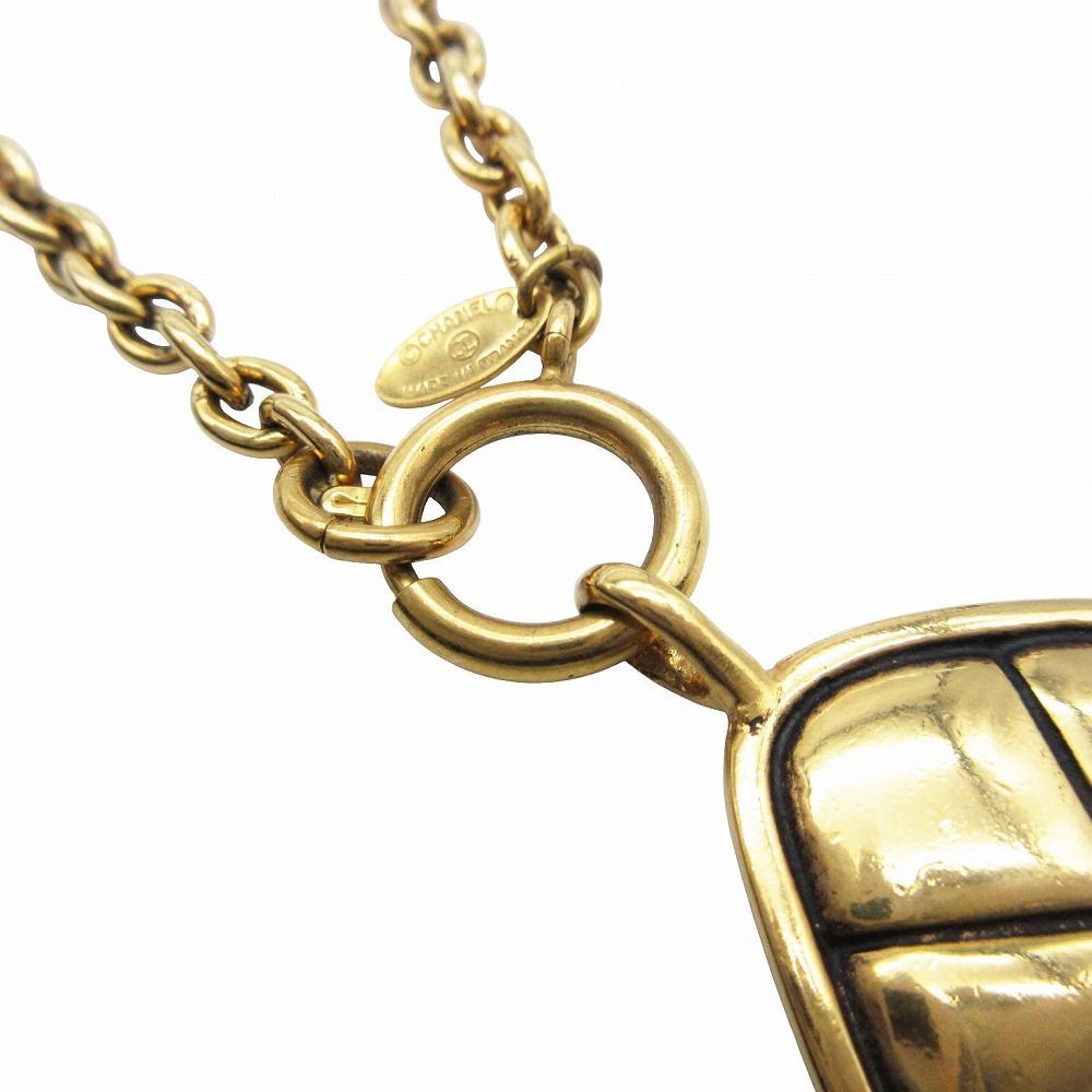 美品 CHANEL シャネル ヴィンテージ ひし形 マトラッセ ペンダント