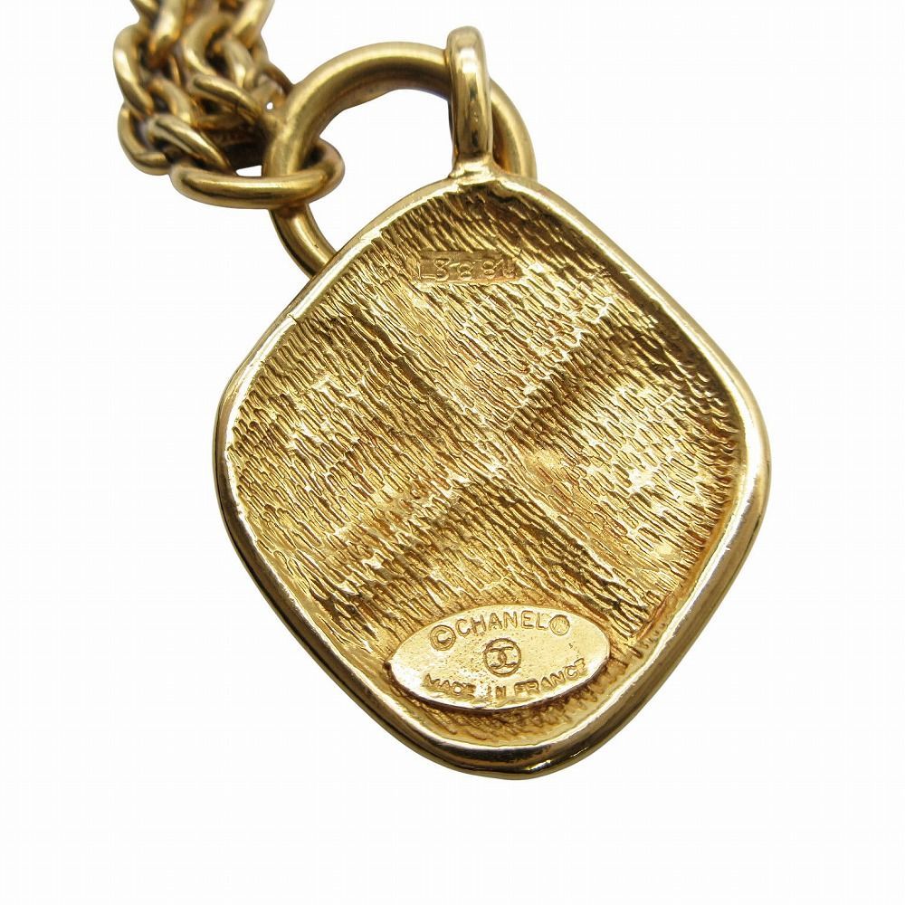 美品 CHANEL シャネル ヴィンテージ ひし形 マトラッセ ペンダント