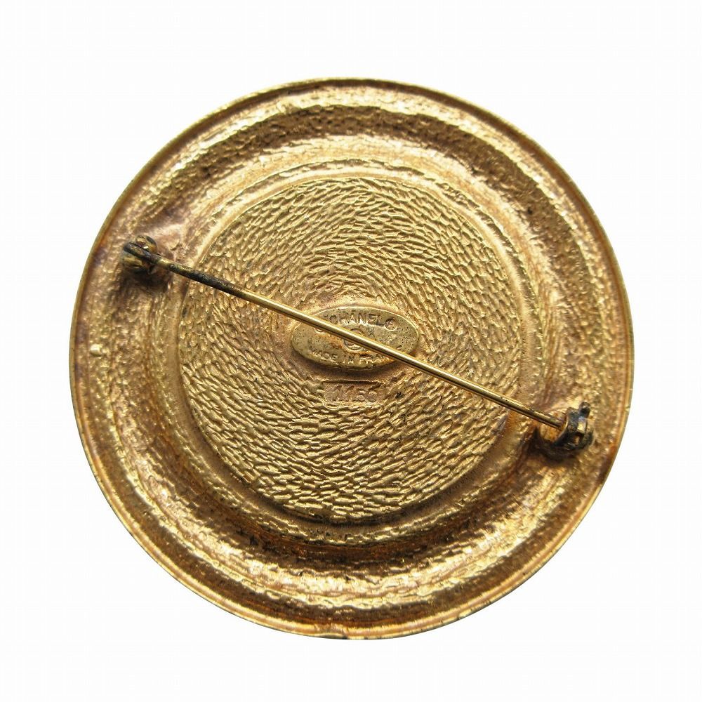 美品☆シャネル☆31RUE CAMBONカンボンブローチ ゴールド×グリーン 美品 CHANEL シャネル 31 RUE CAMBON 1150 ブローチ GP ゴールド