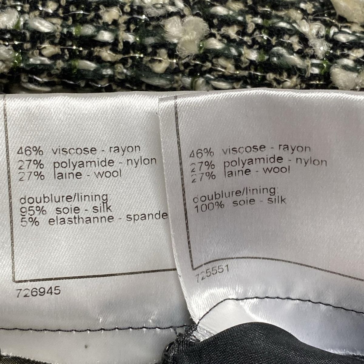 シャネル スカート　ラメ入りツイード　スパンコール　38サイズ シャネル スカート ラメ入りツイード スパンコール 38サイズ