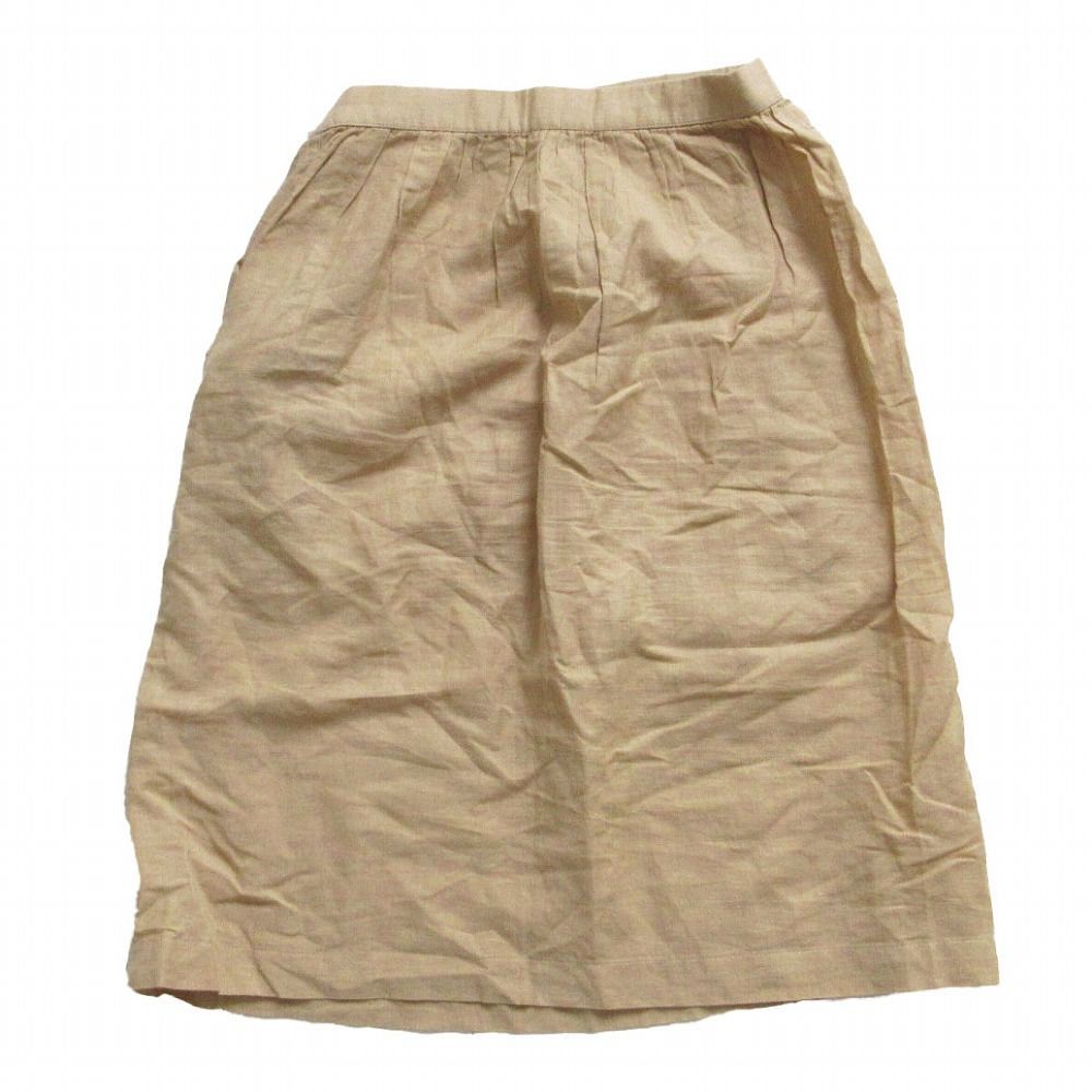 ISSEY MIYAKE イッセイミヤケ MG11226 筆タグ リネンシャツ スカート