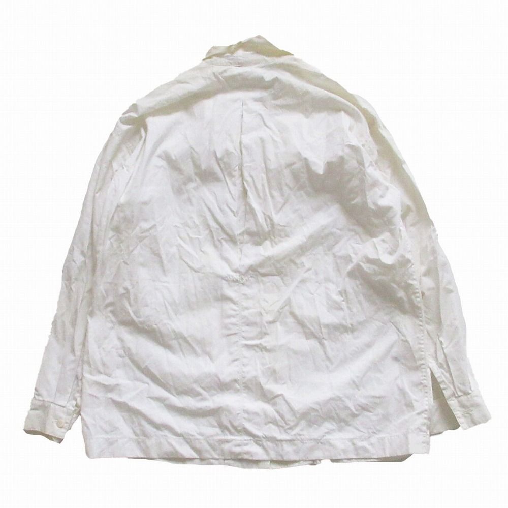 イッセイミヤケホワイト長袖シャツ デザイン ISSEY MIYAKE - イッセイミヤケ MIYAKE DESIGN STUDIO シャツ M 白の