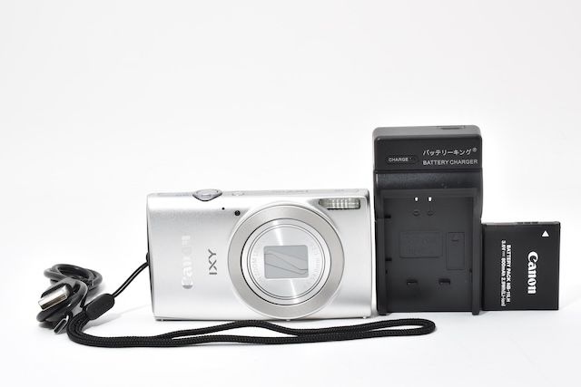 並品＞ Canon デジタルカメラ IXY 170 シルバー 光学12倍ズーム IXY170