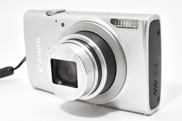 並品＞ Canon デジタルカメラ IXY 170 シルバー 光学12倍ズーム IXY170
