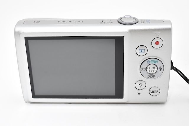 並品＞ Canon デジタルカメラ IXY 170 シルバー 光学12倍ズーム IXY170