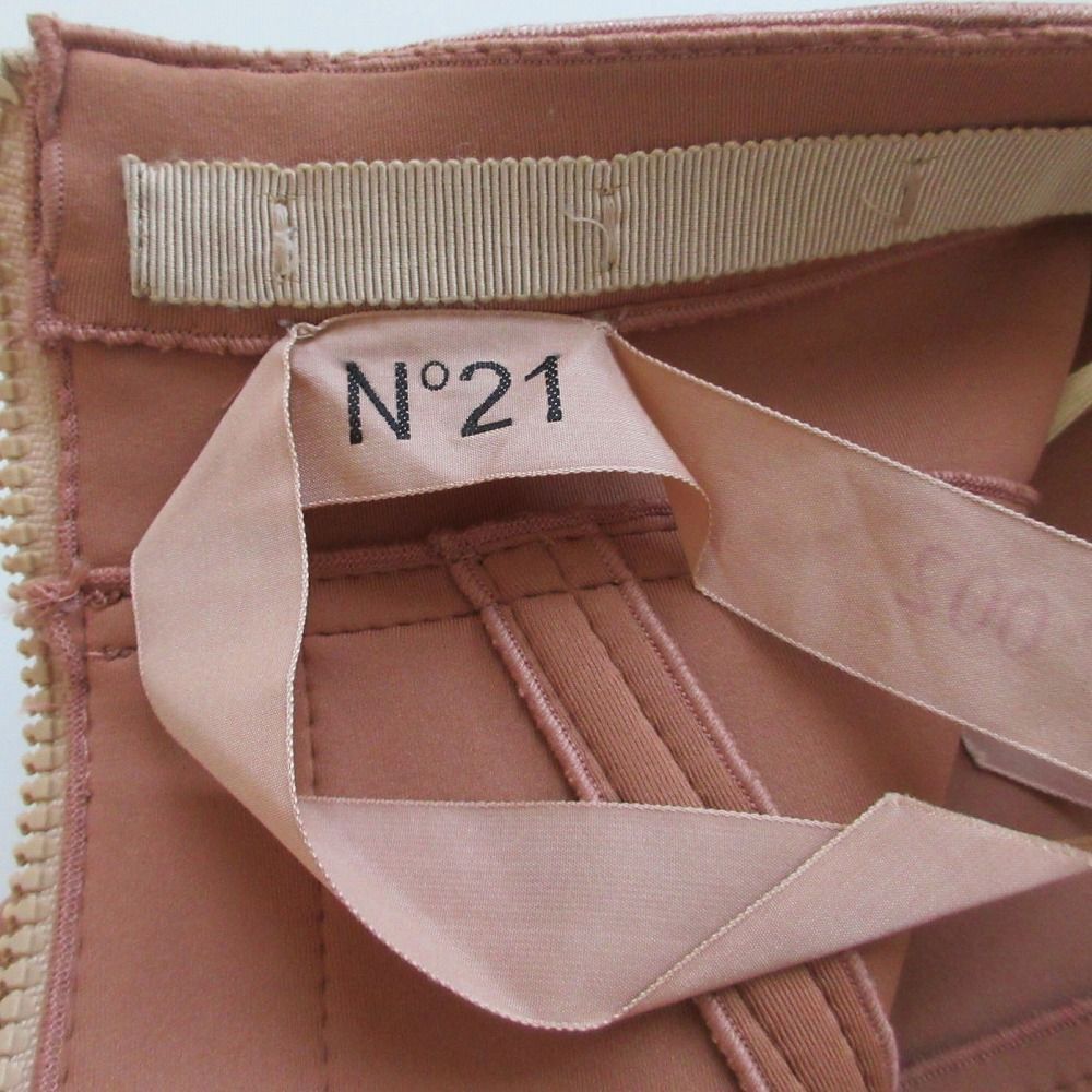 新品 N°21 ヌメロ ヴェントゥーノ スカート ブラウン サイズ36 XS N°21 ヌメロ ヴェントゥーノ numero ventuno ボンディング バック