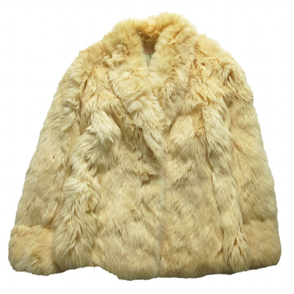 10.7 フォックスファーコート 毛皮 ベージュ ハーフコート ビンテージ