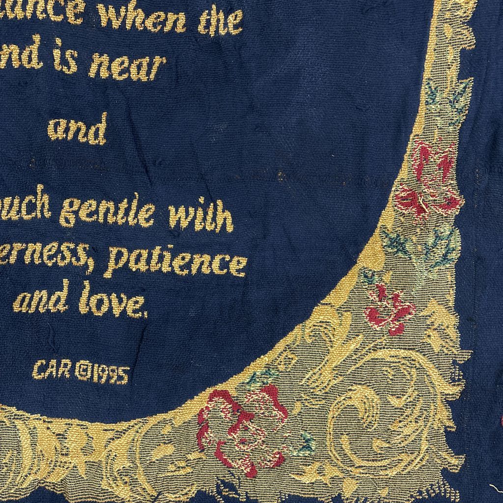 vintageラグ ブランケット マルチカバー タペストリー 宗教 キリスト教