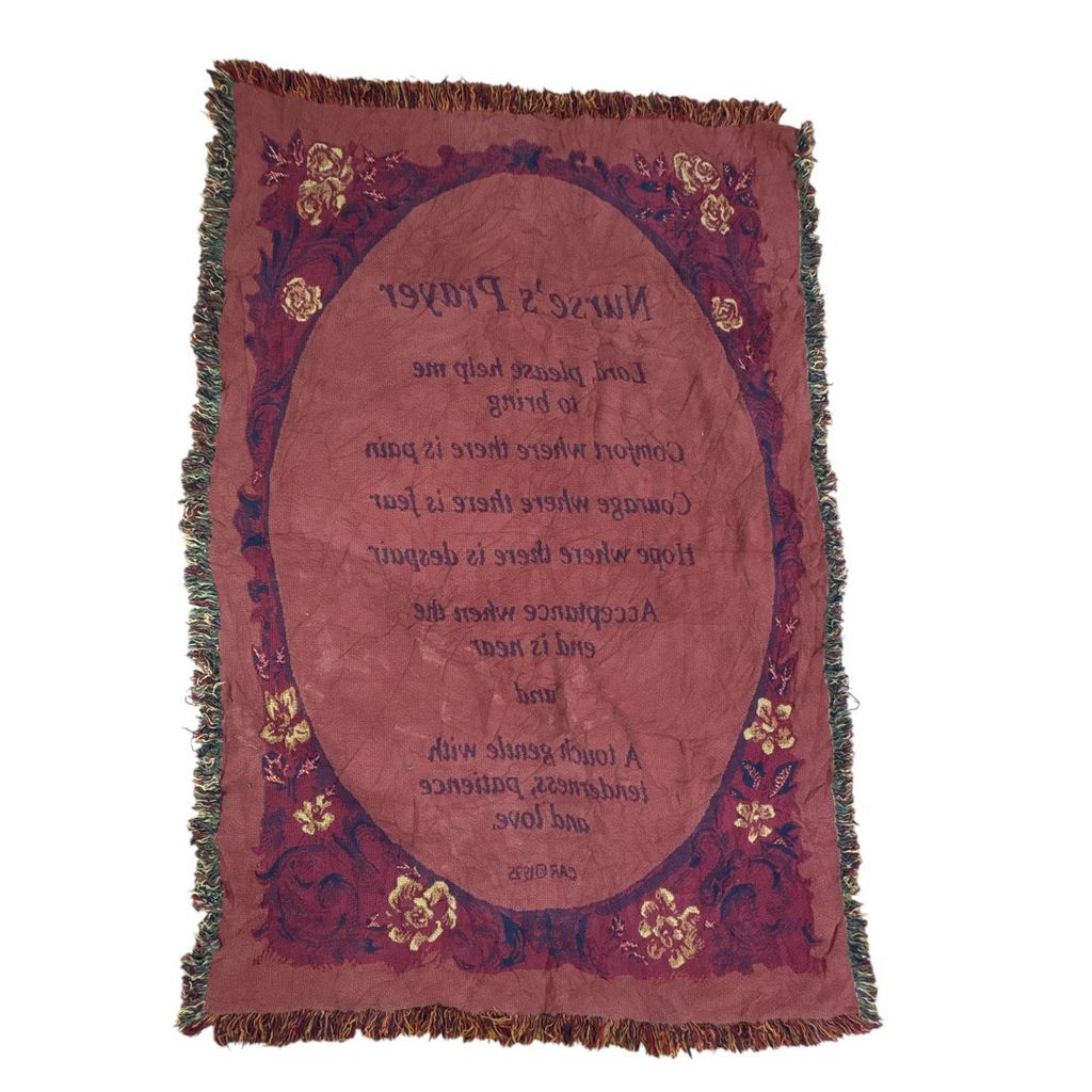 vintageラグ ブランケット マルチカバー タペストリー 宗教 キリスト教