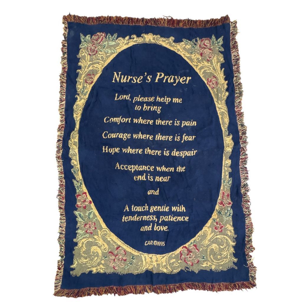 vintageラグ ブランケット マルチカバー タペストリー 宗教 キリスト教