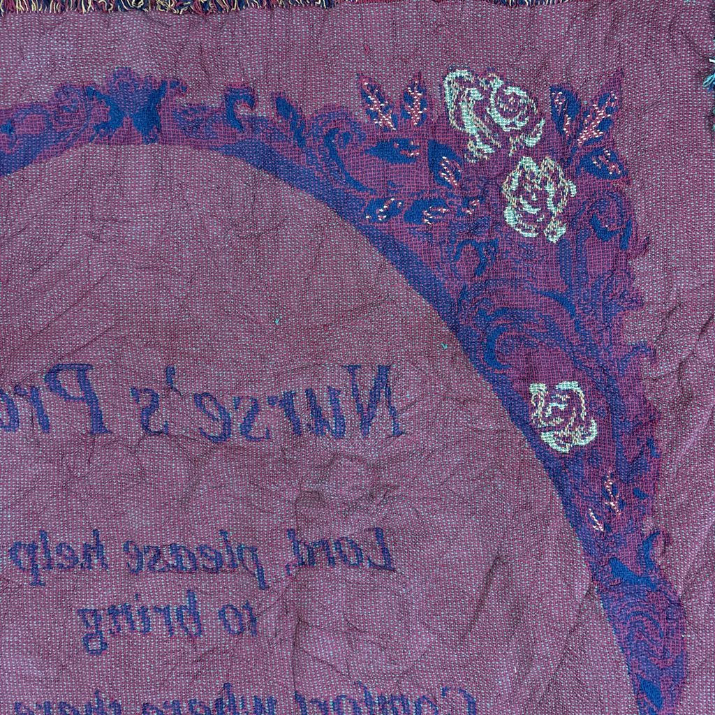 vintageラグ ブランケット マルチカバー タペストリー 宗教 キリスト教