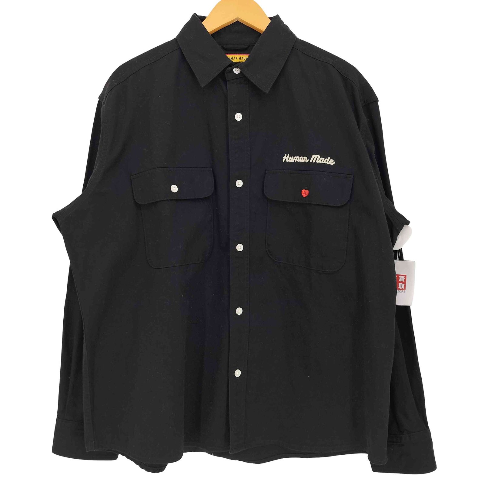 25aw human made ヒューマンメイド　ブラック トラック XL ヒューマンメイド HUMAN MADE 25aw OVERSIZED SHIRT メンズ JPN：XL