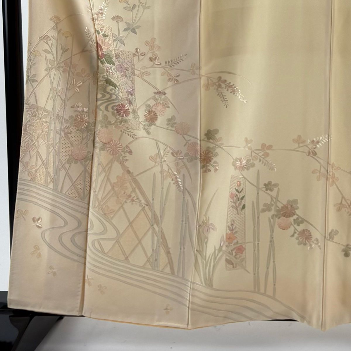 ひ*ん様 【オークション】裄丈66.5cm ベージュ訪問着フルセット 正絹 袷 楽天市場】緑（種類（着物）訪問着）（着物｜和服）：レディース