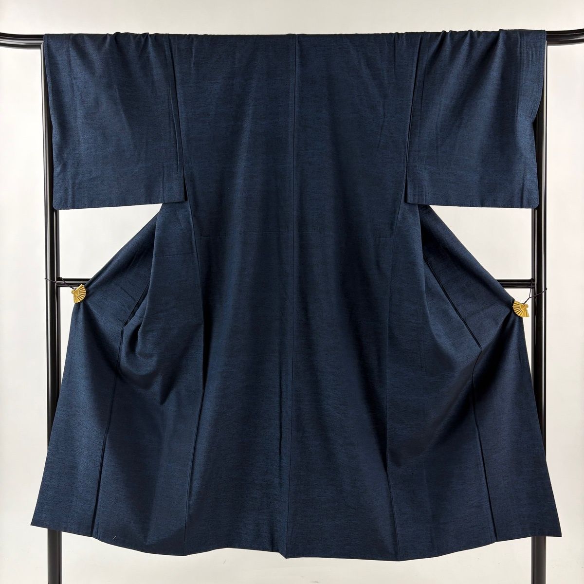 平和屋着物男性 紬 紺青色 正絹 逸品 CAAU0685ev