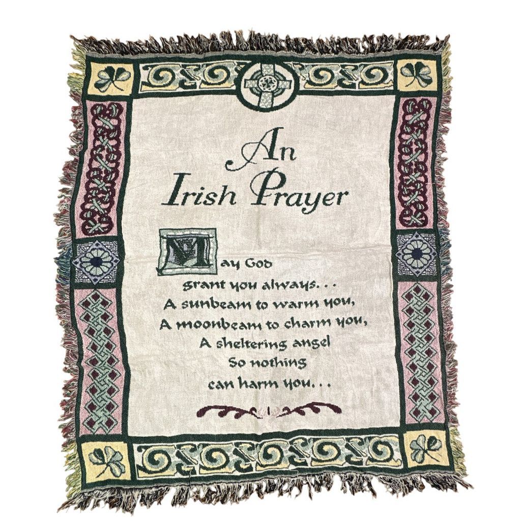 vintageラグ ブランケット マルチカバー タペストリー 宗教 キリスト教