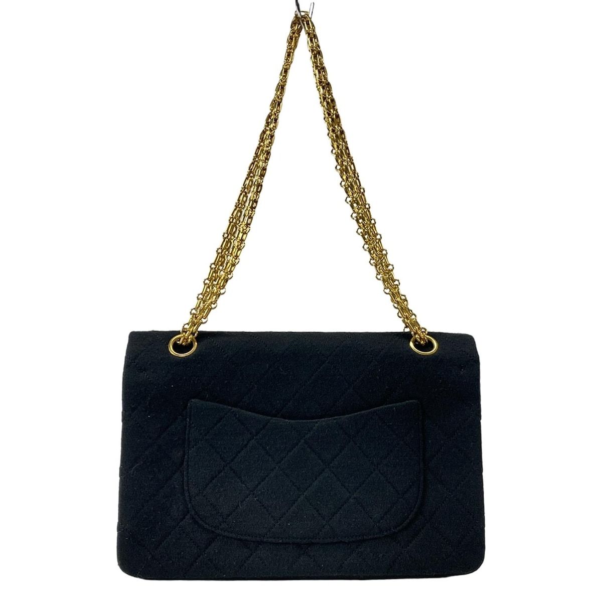 CHANEL(シャネル) ショルダーバッグ ダブルフラップマトラッセ 黒