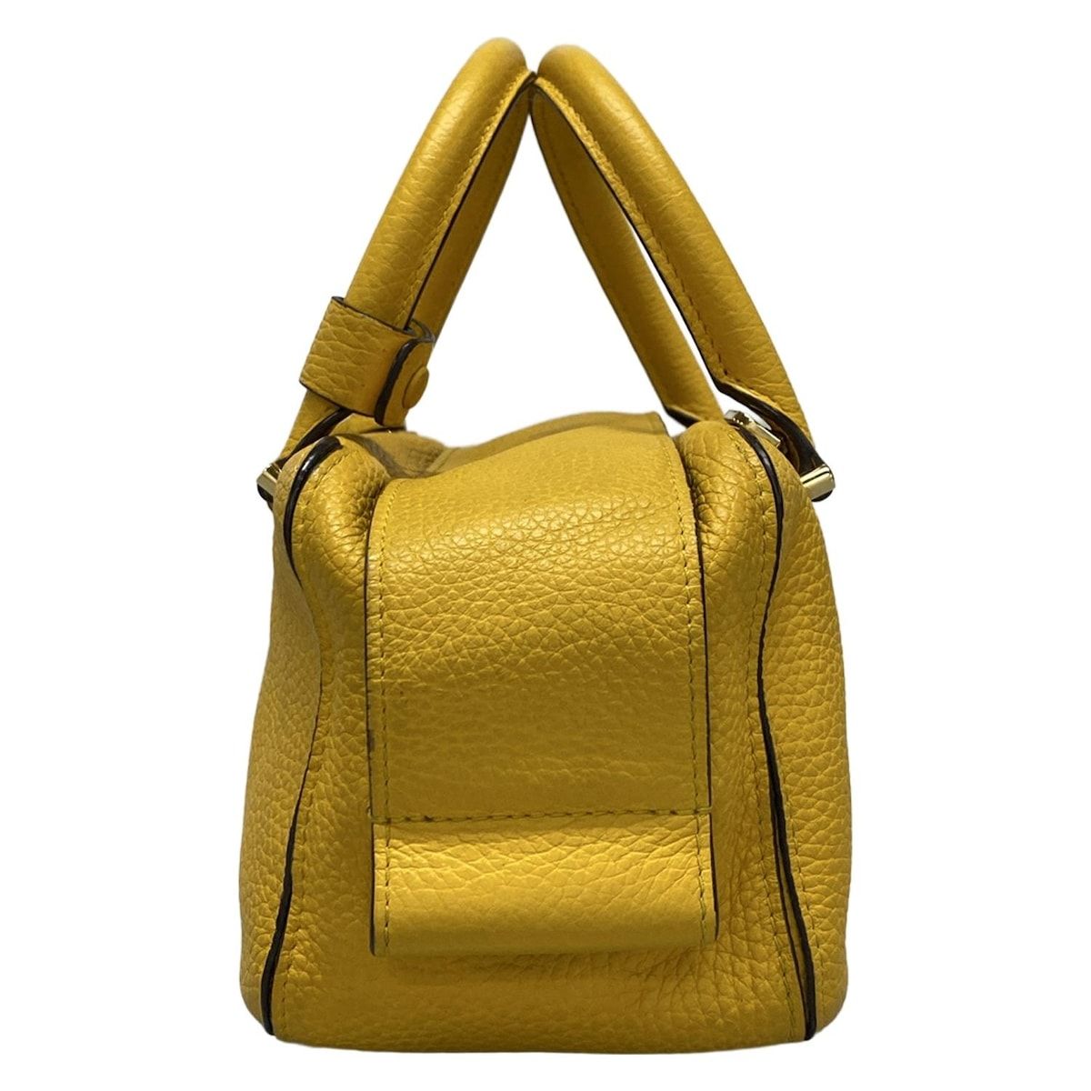 DELVAUX(デルボー) ハンドバッグ クールボックス ミニ イエロー レザー