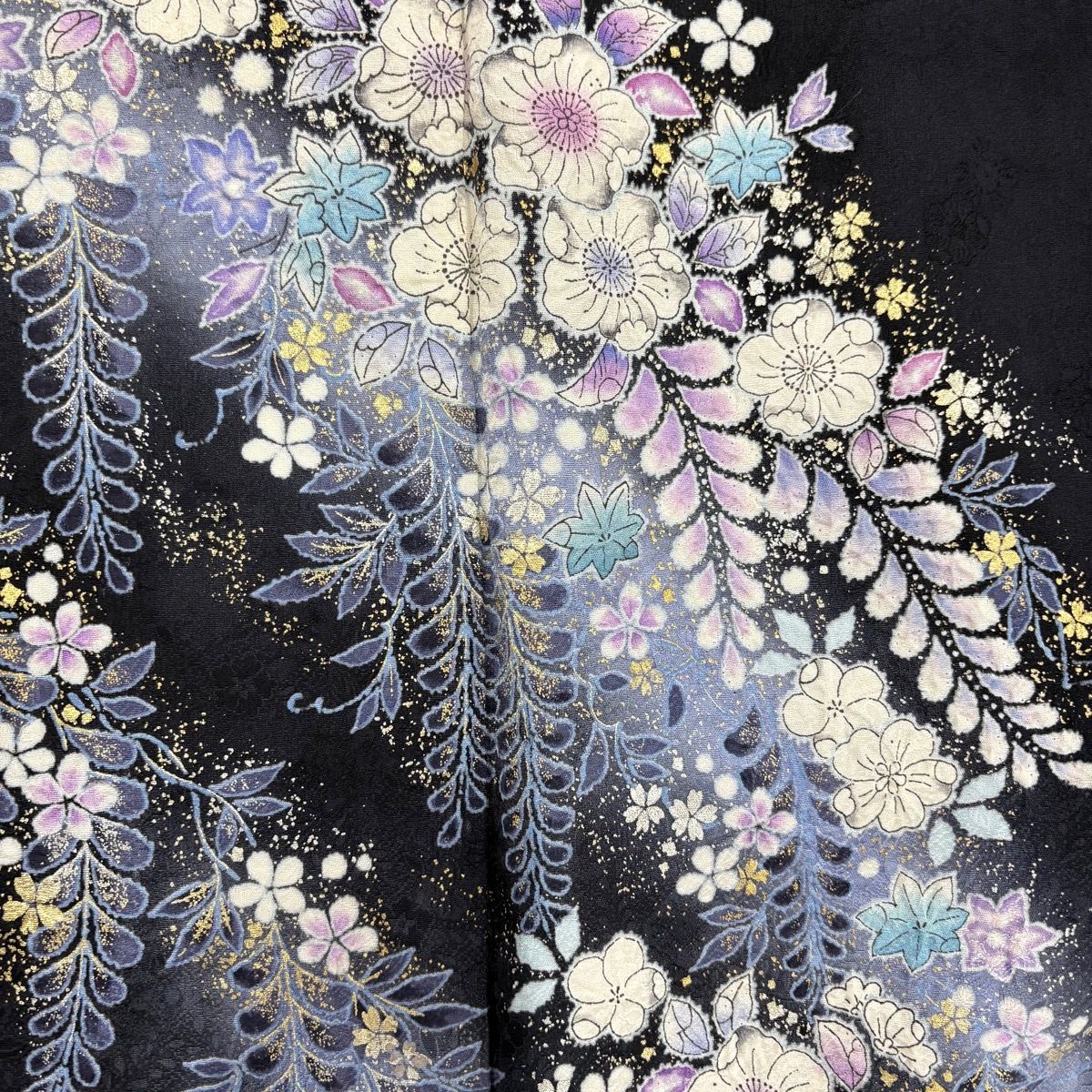 付下げ 身丈171.5cm 裄丈72.5cm L 袷 翠山工房 やまと 落款 辻が花