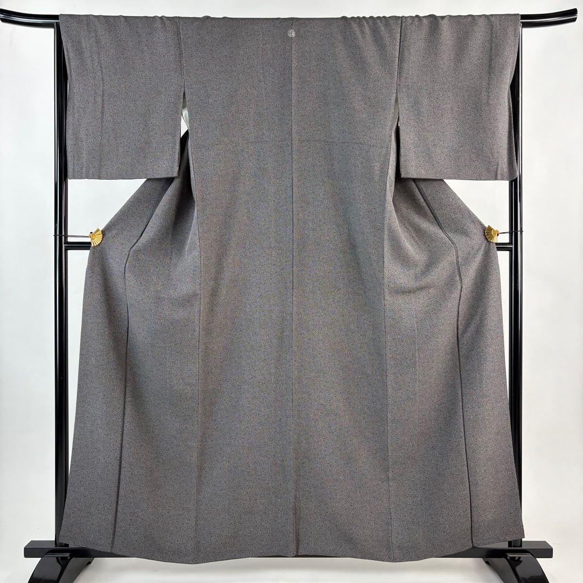 江戸小紋 身丈159.5cm 裄丈65.5cm M 袷 瓢箪 幾何学模様 墨色 正絹