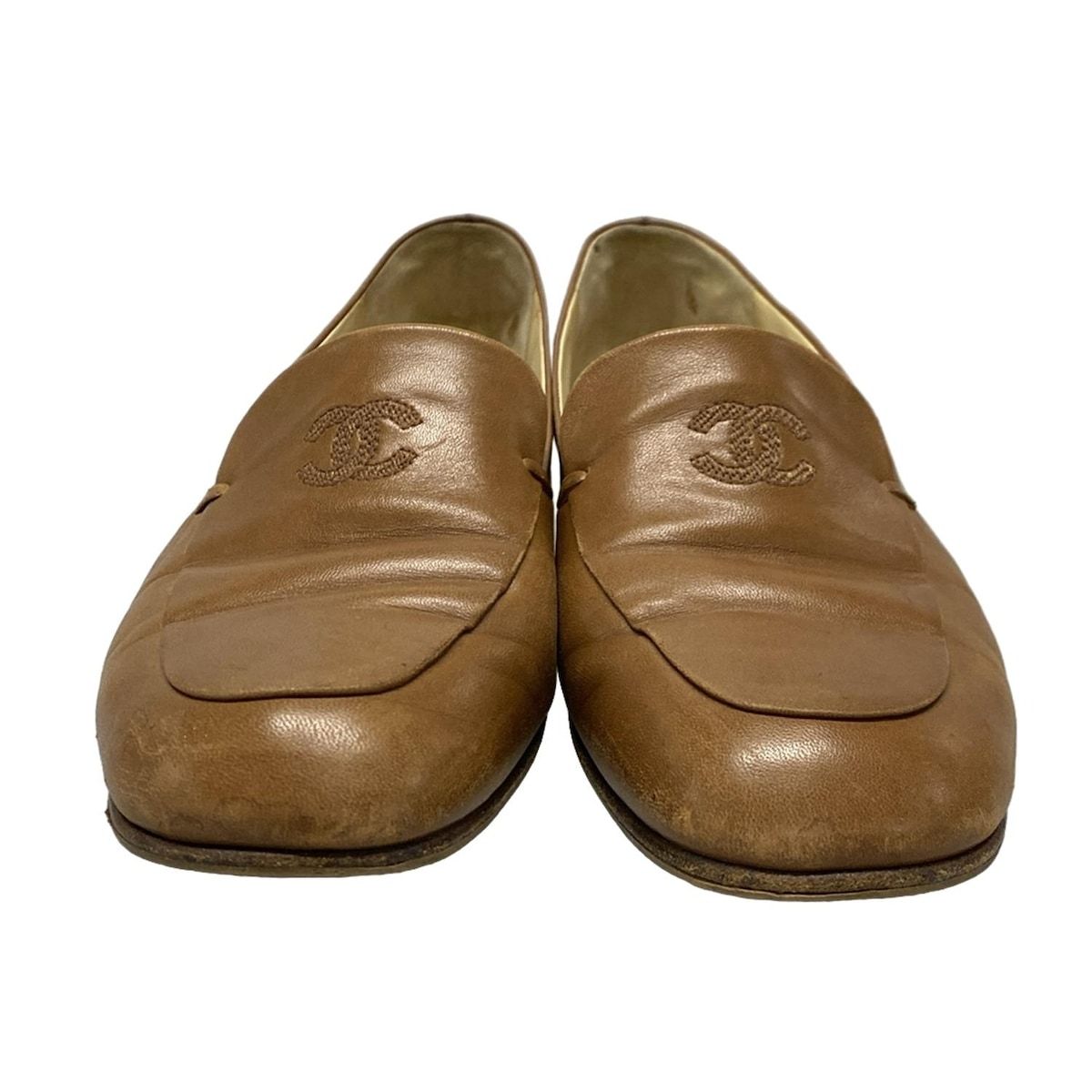 CHANEL(シャネル) ローファー レディース ブラウン アウトソール張替済