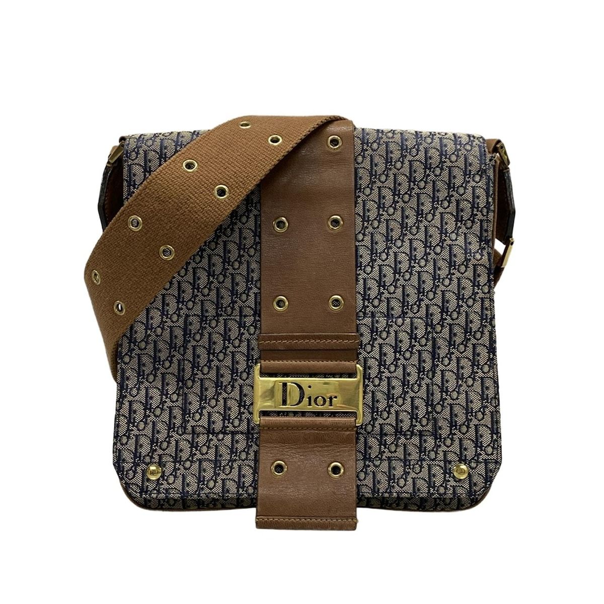 クリスチャンディオール ショルダーバッグ ストリートシック トロッター ブラウン ディオール/クリスチャンディオール ショルダーバッグ ストリート
