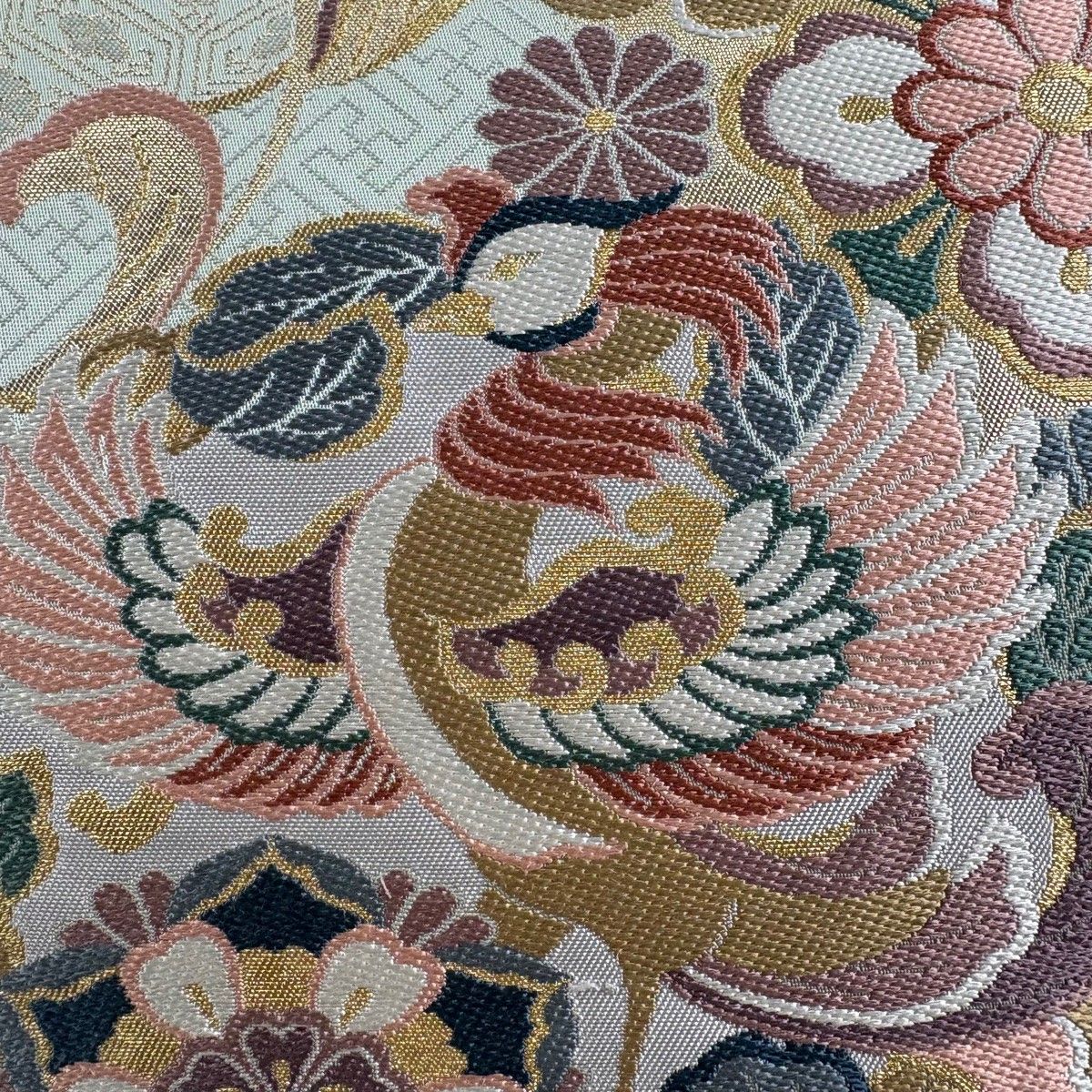 袋帯 秀品 箔 美品 六通 正絹 花唐草 金糸 中古 黒 蝶 草花 メルカリ 