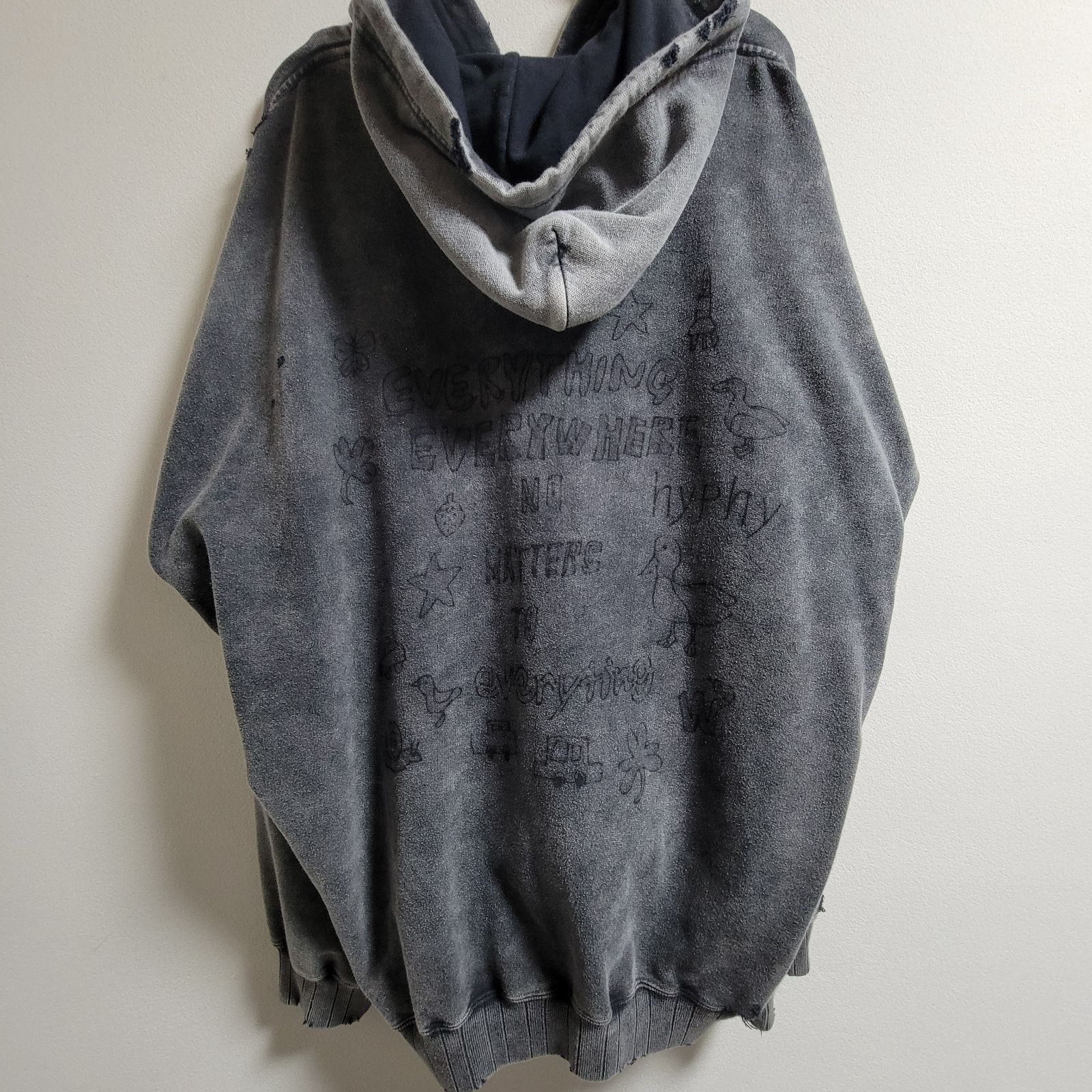 Maison MIHARA YASUHIRO メゾンミハラヤスヒロ ジップパーカー 黒