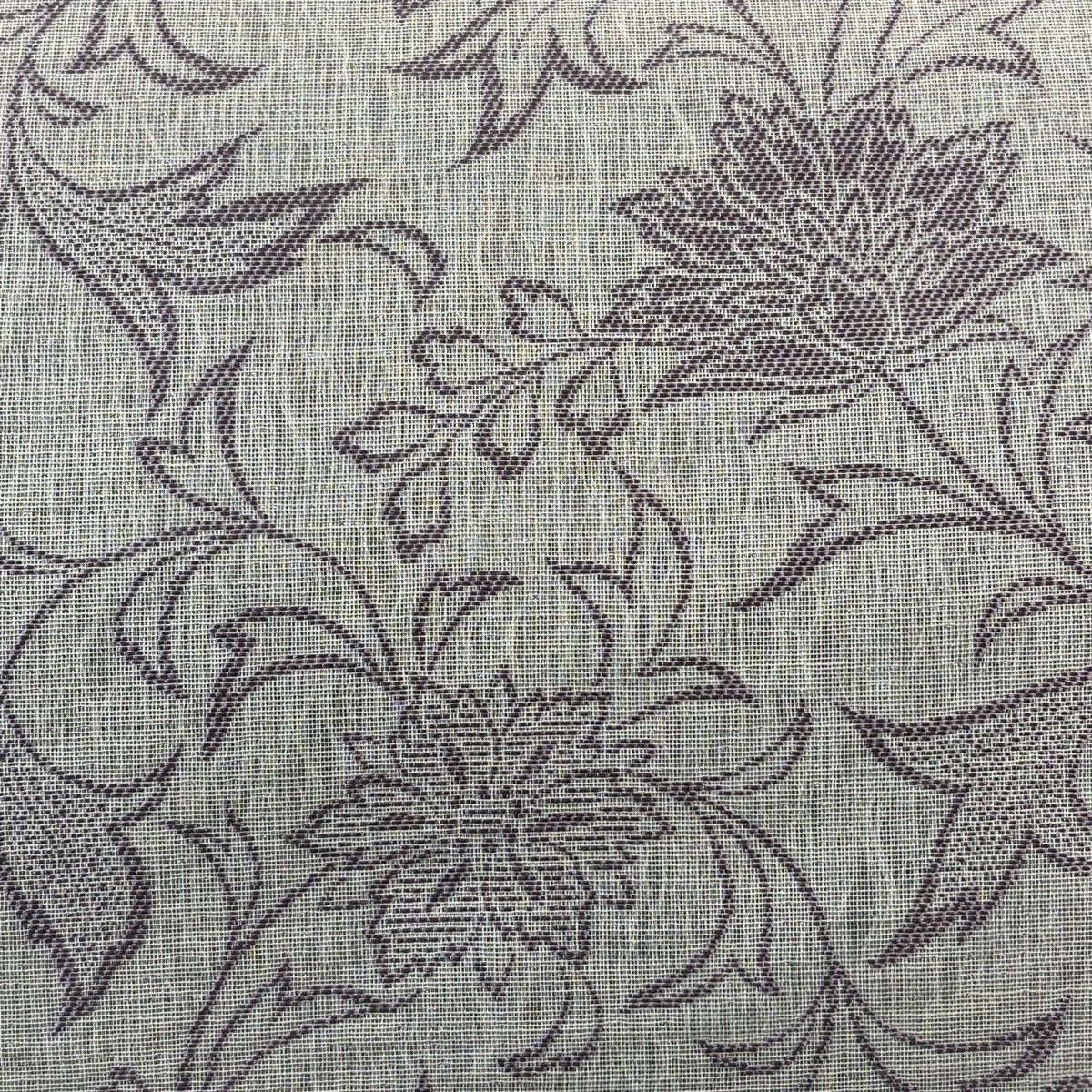 美品】 名古屋帯 秀品 花唐草 銀糸 紫 正絹 【中古】 - メルカリ