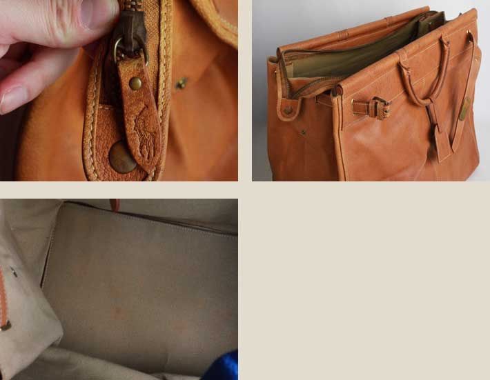 レアモデル 高級 イタリア製 ラルフローレン Ralph Lauren 大型 レザー