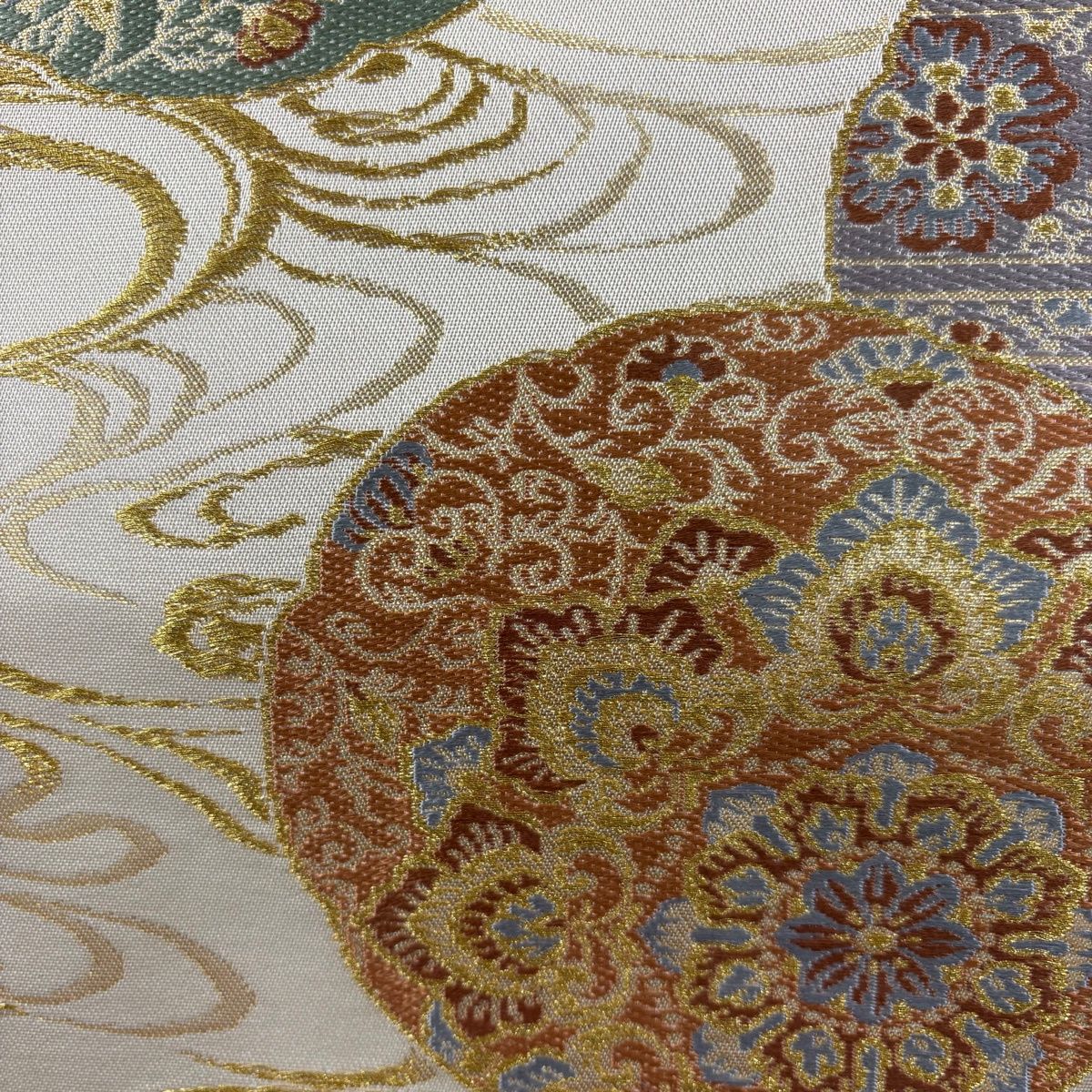 510my6▲宝相華 鳥 花唐草 華文小花文様 金糸 袋帯▲美品 510my6△宝相華 鳥 花唐草 華文小花文様 金糸 袋帯△美品 - メルカリ
