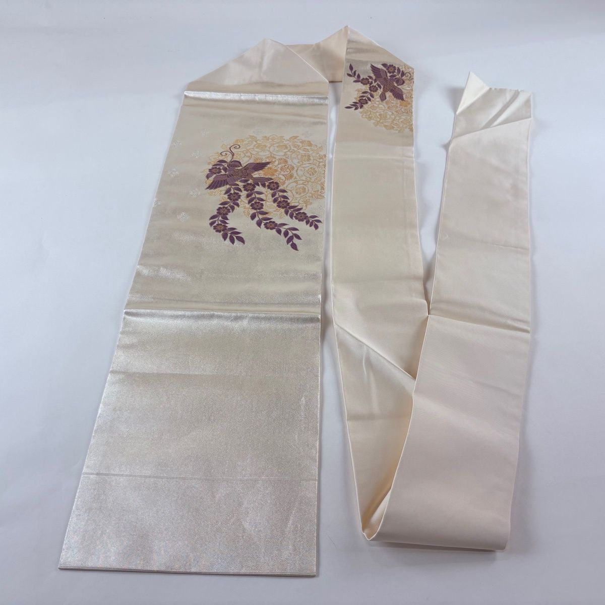 あ*こ様 名古屋帯 正絹 四角 華文 金糸銀糸 八寸U-7905 あ*こ様 名古屋帯 正絹 四角 華文 金糸銀糸 八寸U-7905