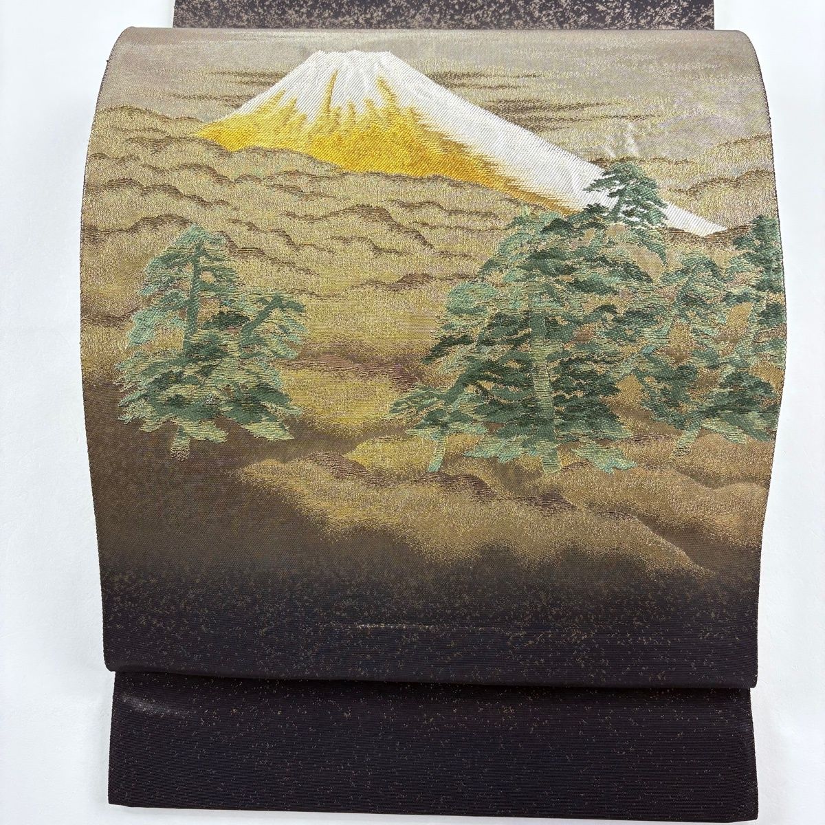 横山大観　袋帯　富士山 袋帯 横山大観 富士山 朝陽霊峰