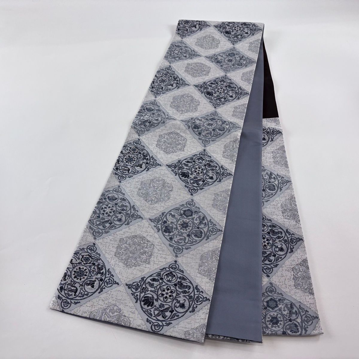 ［六通］袋帯　中古美品　藍染 O-330 六通］袋帯 中古美品 藍染 O-330 六通］袋帯 中古美品 藍染 O-330 楽天