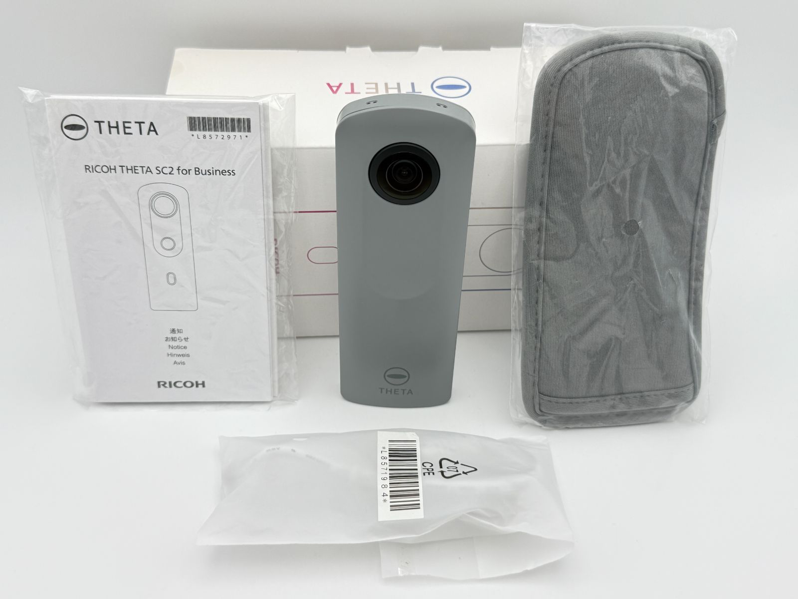 未使用RICOHTHETA SC2 Businessリコーシータ360度カメラ リコーの全天球360°カメラTHETA（シータ）SC2に､ビジネスモデルが登場